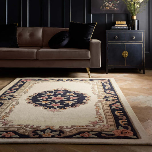 Origins Shensi Black Traditional Wool Rug