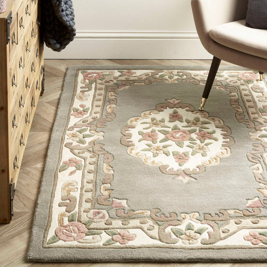Origins Shensi Grey Traditional Wool Rug