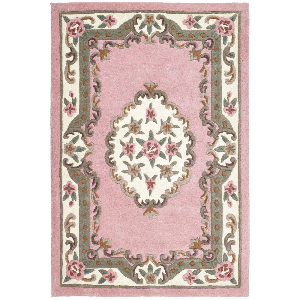 Origins Shensi Pink Traditional Wool Rug