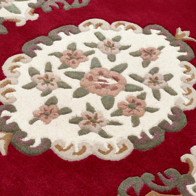 Origins Shensi Wine Red Traditional Wool Rug
