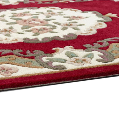 Origins Shensi Wine Red Traditional Wool Rug