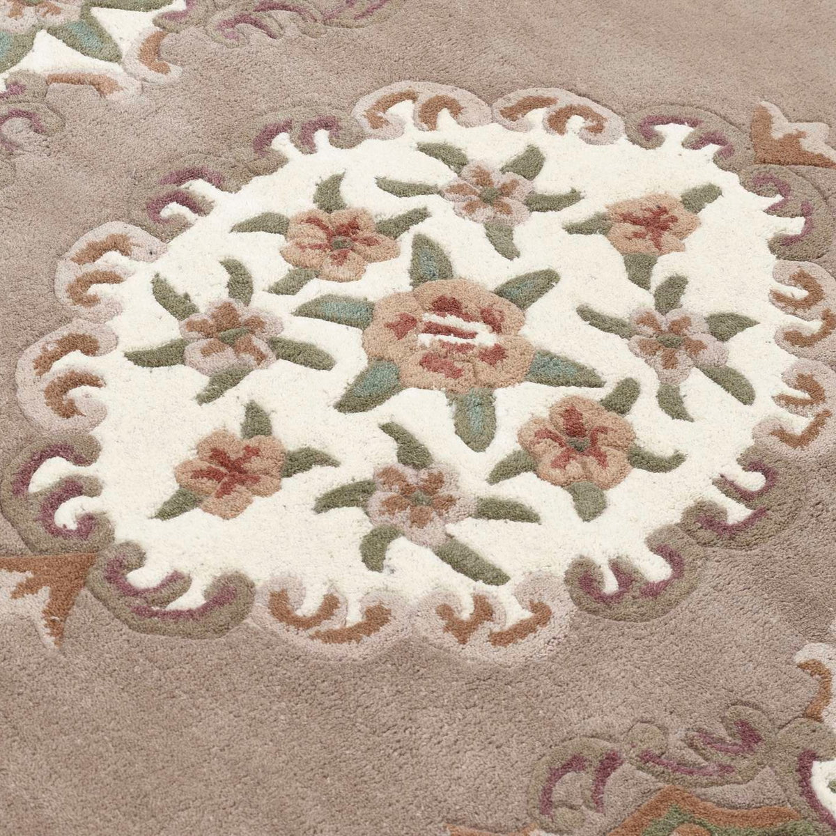 Origins Shensi Beige Traditional Wool Rug