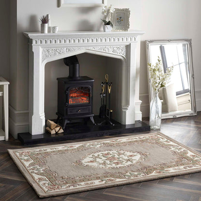 Origins Shensi Beige Traditional Wool Rug