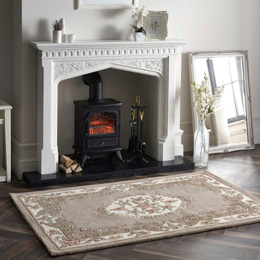 Origins Shensi Beige Traditional Wool Rug