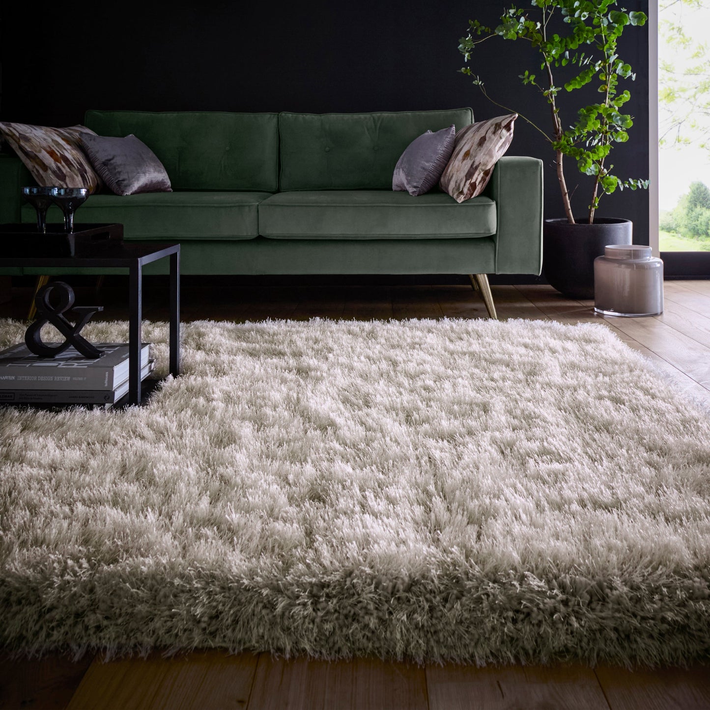 Origins Extravagance Large Silver Grey Rug 160cm x 230cm