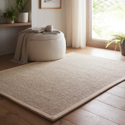 Origins Sisal Boucle with Beige Border Premium Rug