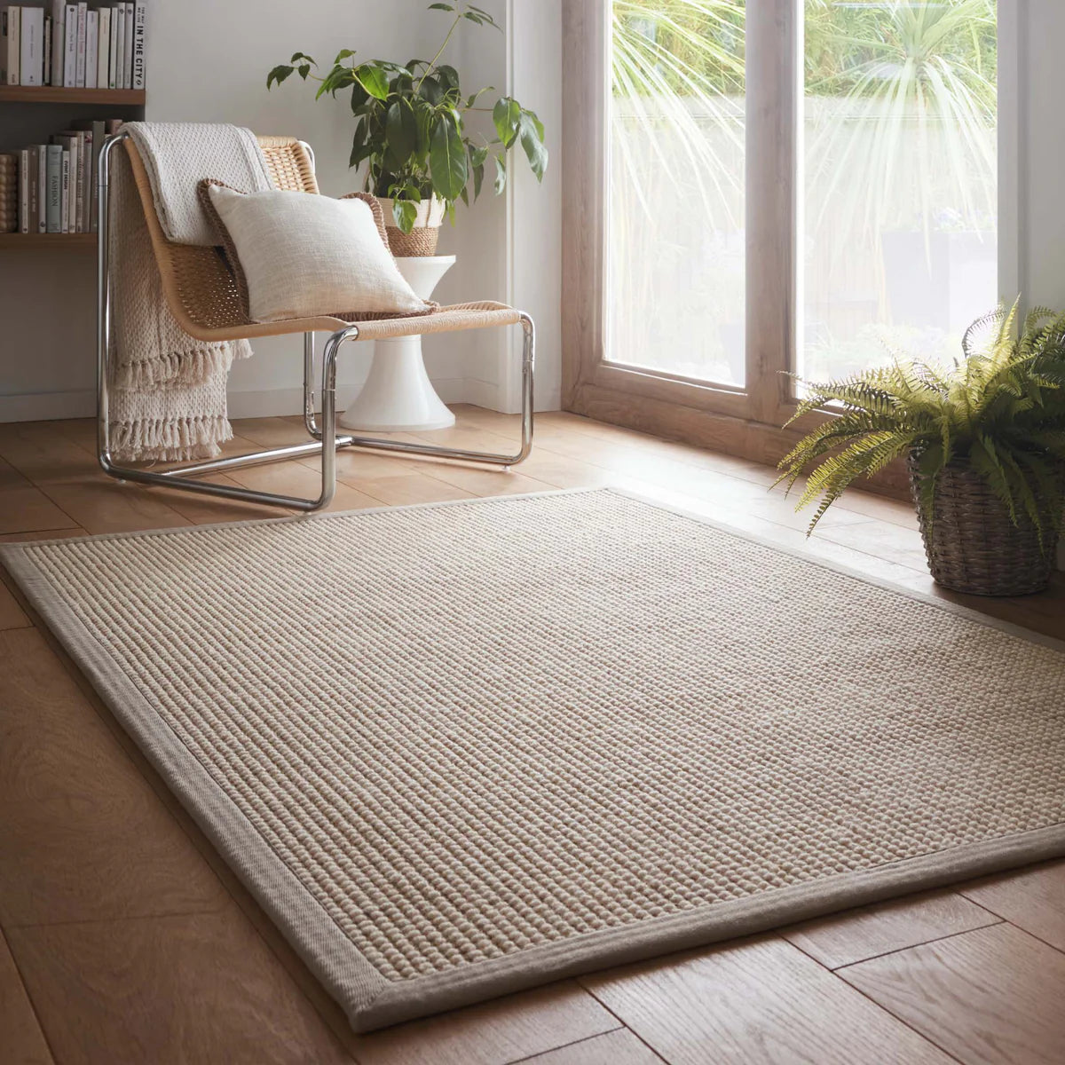 Origins Sisal Boucle with Soft Grey Border Premium Rug
