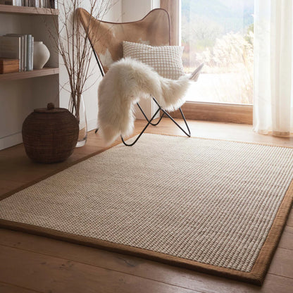 Origins Sisal Boucle with Mocha Border Premium Rug