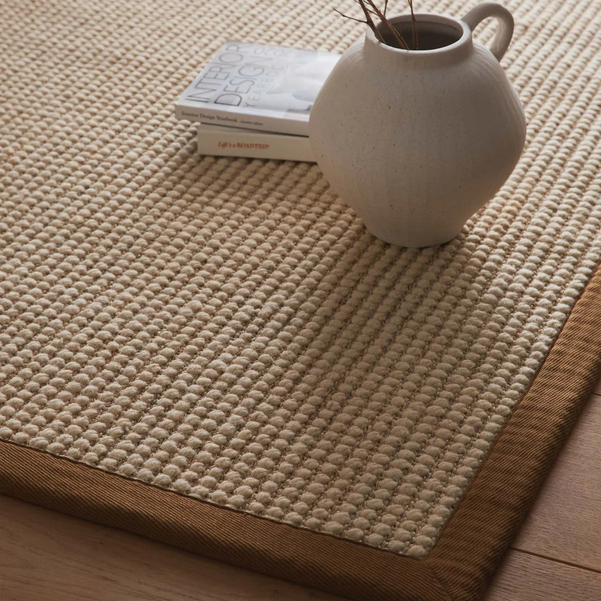 Origins Sisal Boucle with Mocha Border Premium Rug
