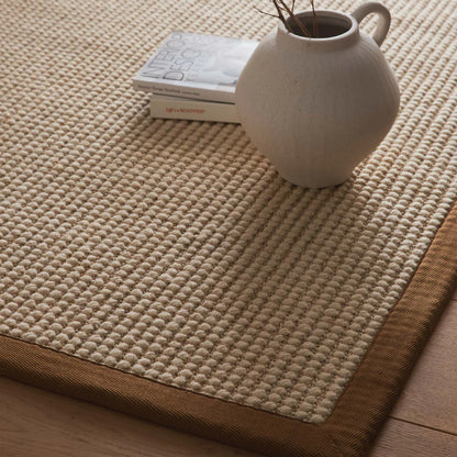Origins Sisal Boucle with Mocha Border Premium Rug