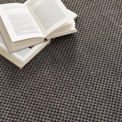 Origins Sisal Dark Grey with Grey Border Premium Rug