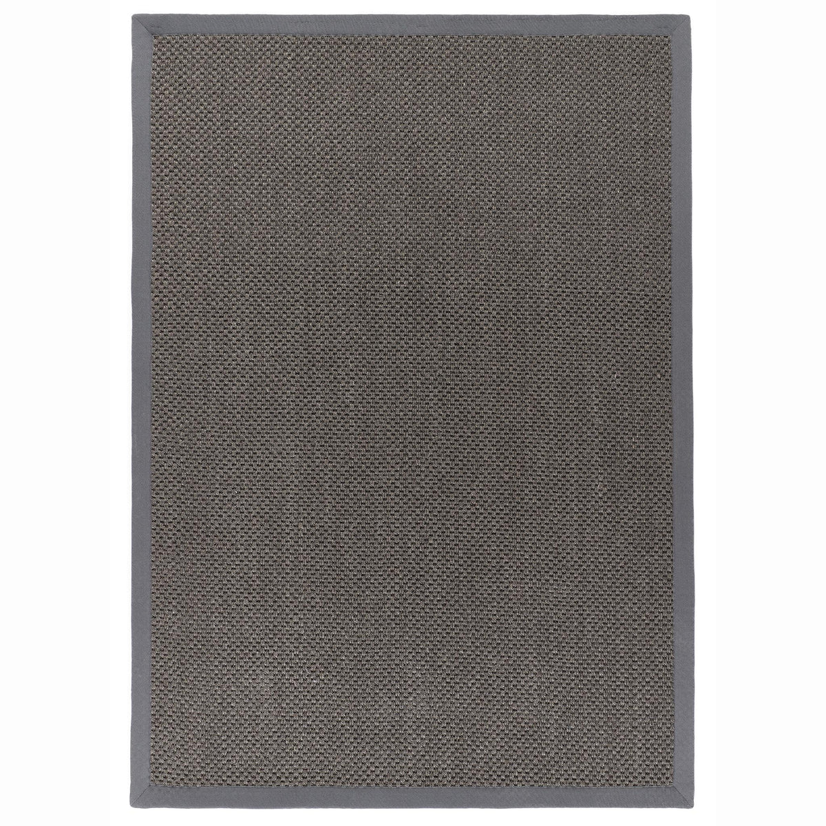Origins Sisal Dark Grey with Grey Border Premium Rug