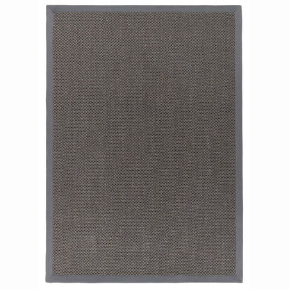 Origins Sisal Dark Grey with Grey Border Premium Rug