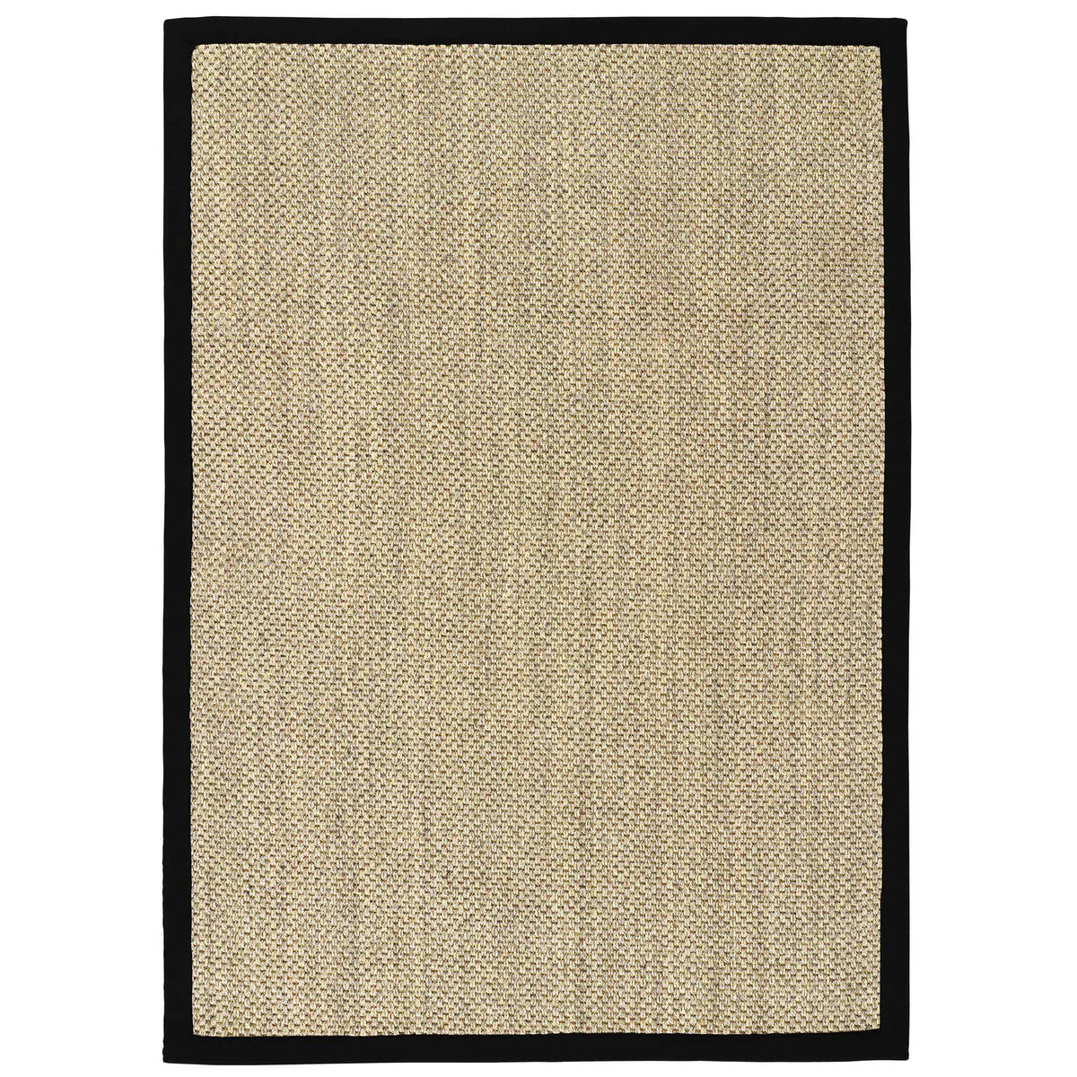 Origins Sisal Light Beige with Black Border Premium Rug