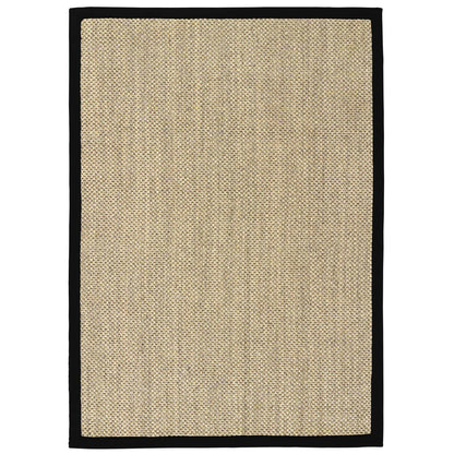 Origins Sisal Light Beige with Black Border Premium Rug