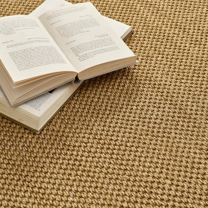 Origins Sisal Warm Natural with Dark Brown Border Premium Rug