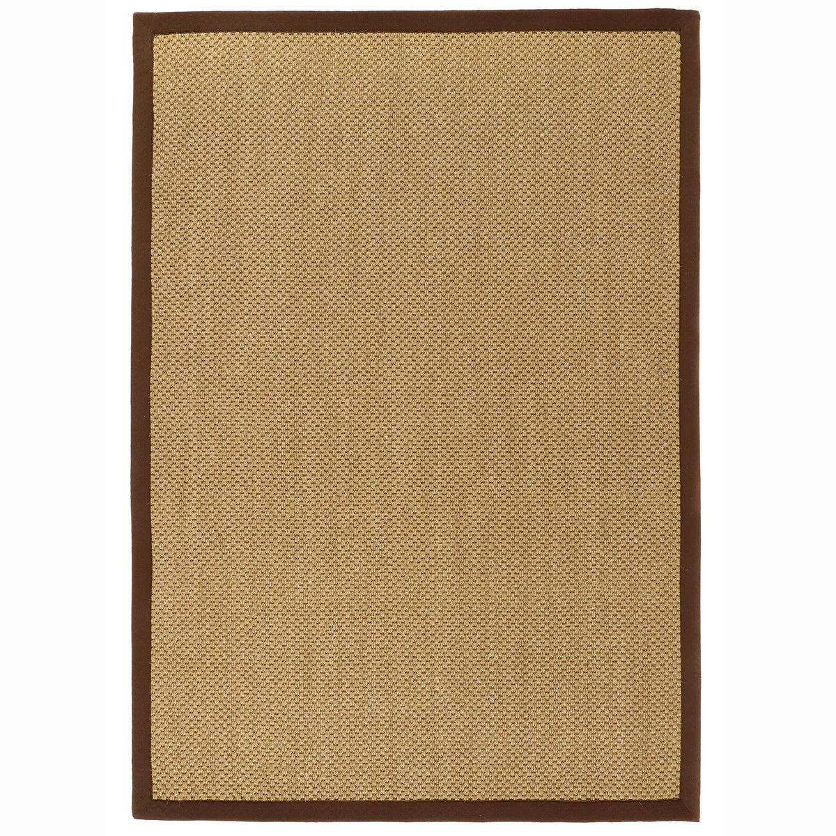 Origins Sisal Warm Natural with Dark Brown Border Premium Rug