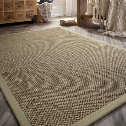 Origins Sisal Sage Green with Sage Green Border Premium Rug