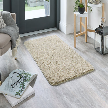 My Rug Stone Beige Medium Shaggy Machine Washable Rug 140cm x 200cm