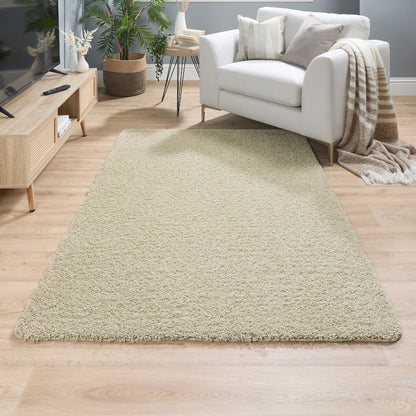 My Rug Stone Beige Medium Shaggy Machine Washable Rug 140cm x 200cm