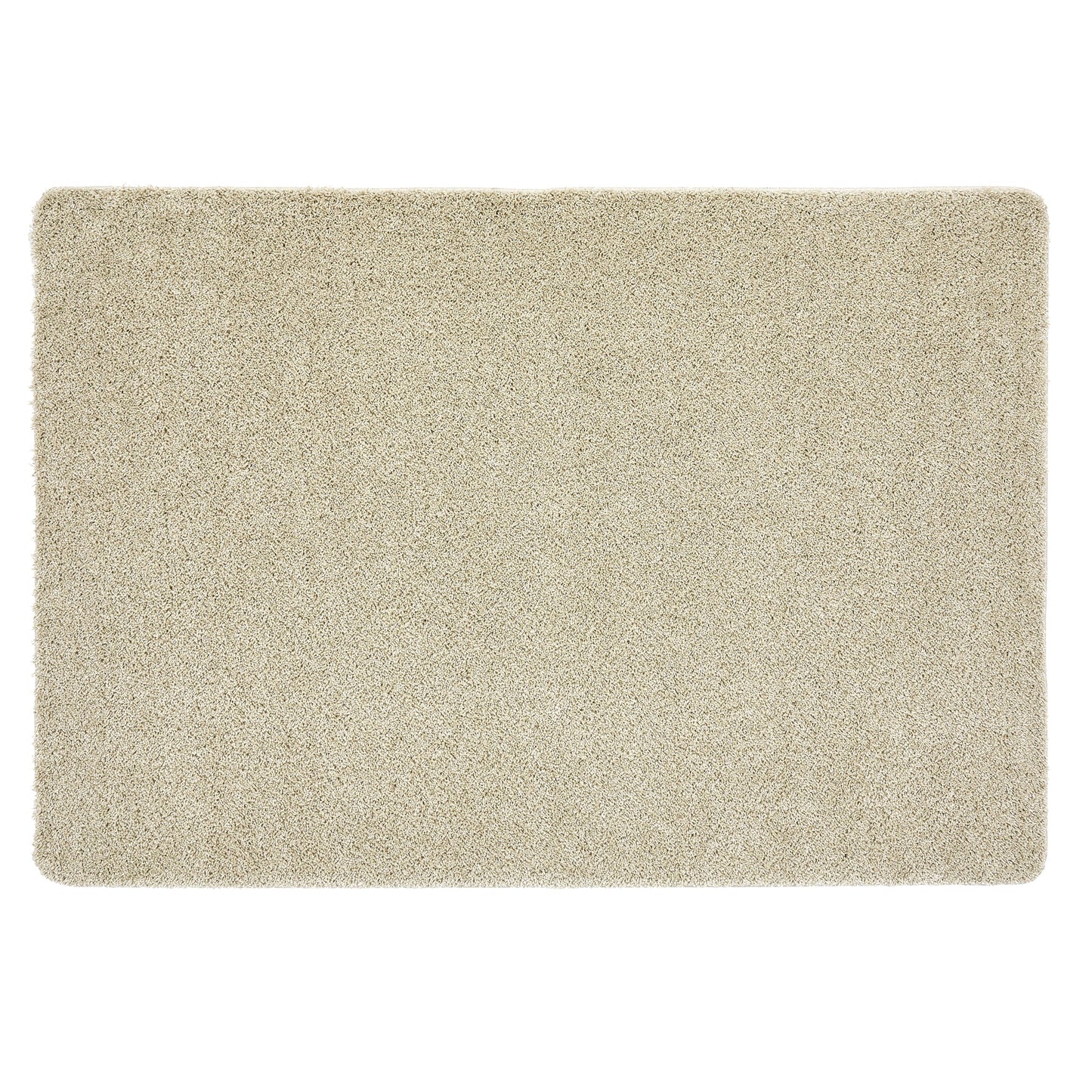 My Rug Stone Beige Medium Shaggy Machine Washable Rug 140cm x 200cm