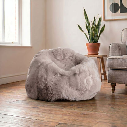 XL Stone New Zealand Sheepskin Beanbag