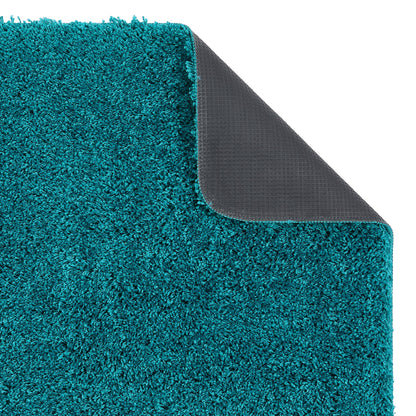 My Rug Teal Blue Shaggy Machine Washable Rug 140cm X 200cm