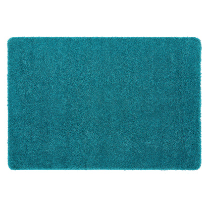 My Rug Teal Blue Shaggy Machine Washable Rug 140cm X 200cm