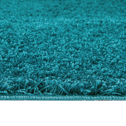 My Rug Teal Blue Shaggy Machine Washable Rug 140cm X 200cm