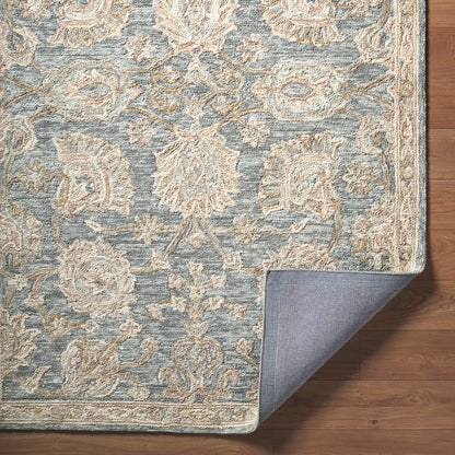 Arnold Blue Traditional Wool Rug