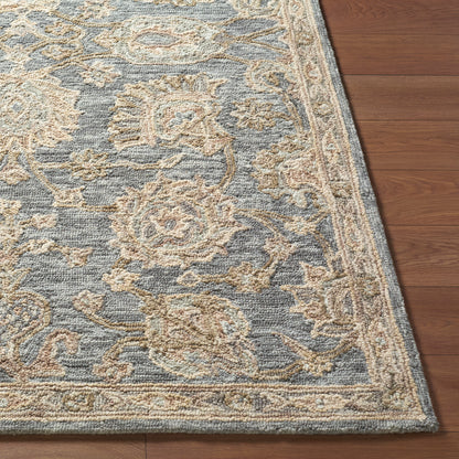 Arnold Blue Traditional Wool Rug