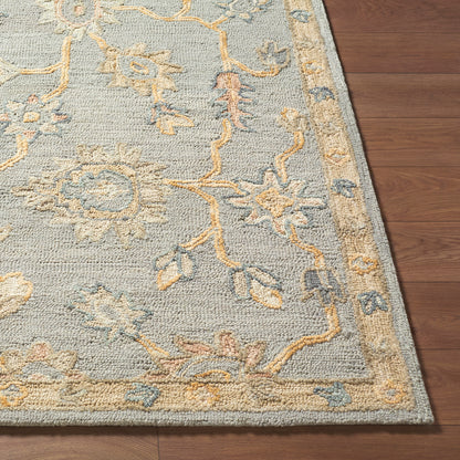 Arnold Grey Traditional Wool Rug