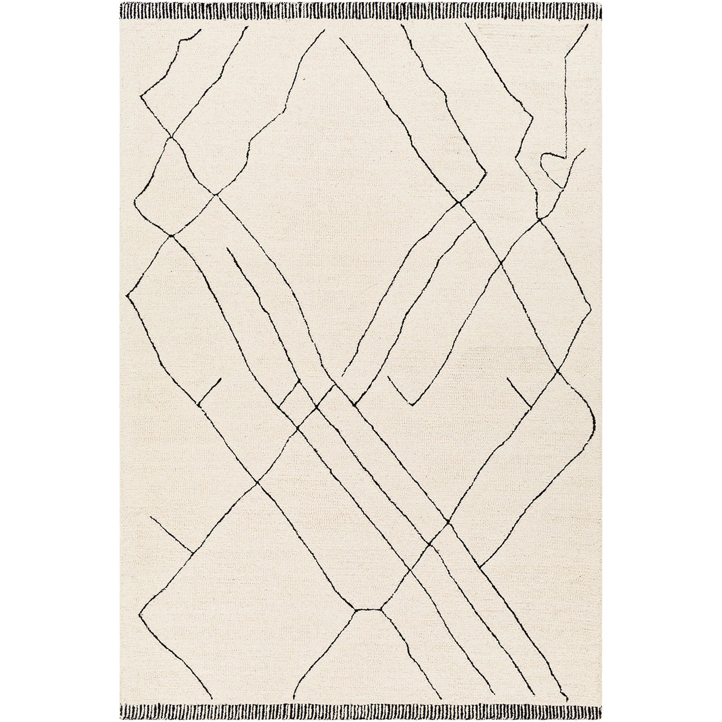Arsenal Global Cream Modern  Hand Tufted Wool Rug