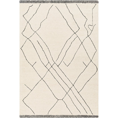 Arsenal Global Cream Modern  Hand Tufted Wool Rug