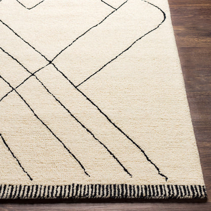 Arsenal Global Cream Modern  Hand Tufted Wool Rug