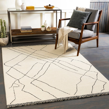 Arsenal Global Cream Modern  Hand Tufted Wool Rug
