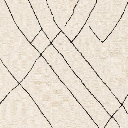 Arsenal Global Cream Modern  Hand Tufted Wool Rug