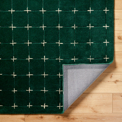 Brook Green Modern Wool Rug