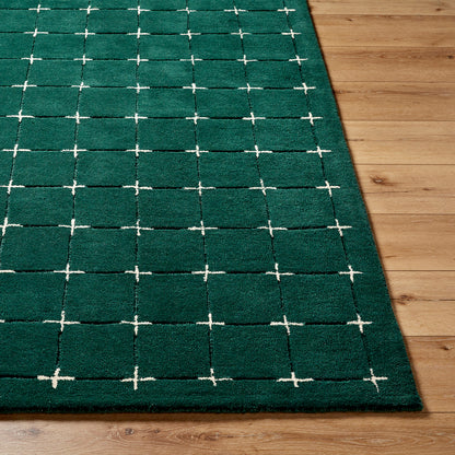 Brook Green Modern Wool Rug
