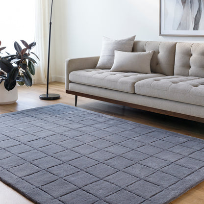 Brook Grey Modern Wool Rug