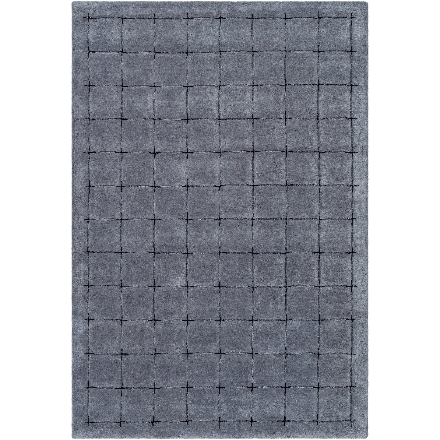 Brook Grey Modern Wool Rug