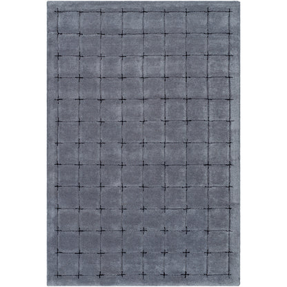 Brook Grey Modern Wool Rug