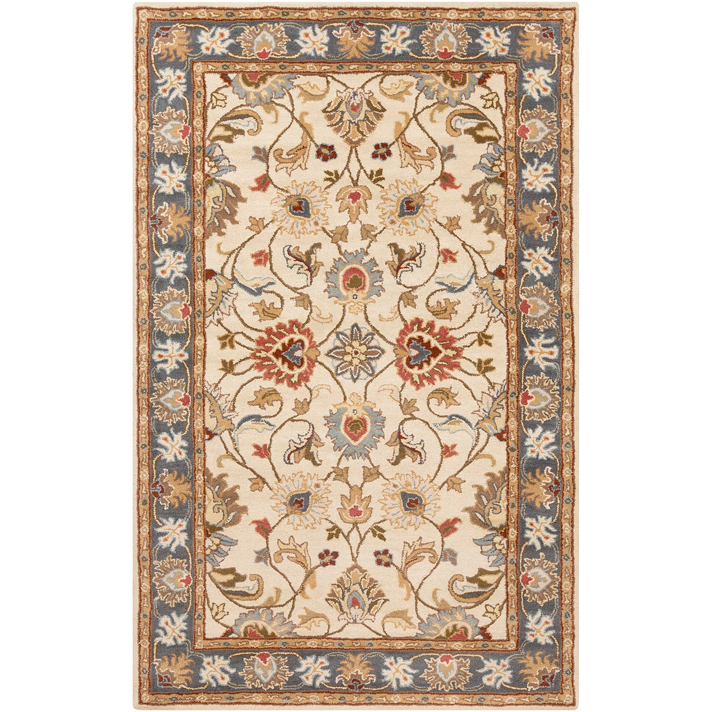 Caesar Multicolour Traditional Hand Tufted Wool Rug
