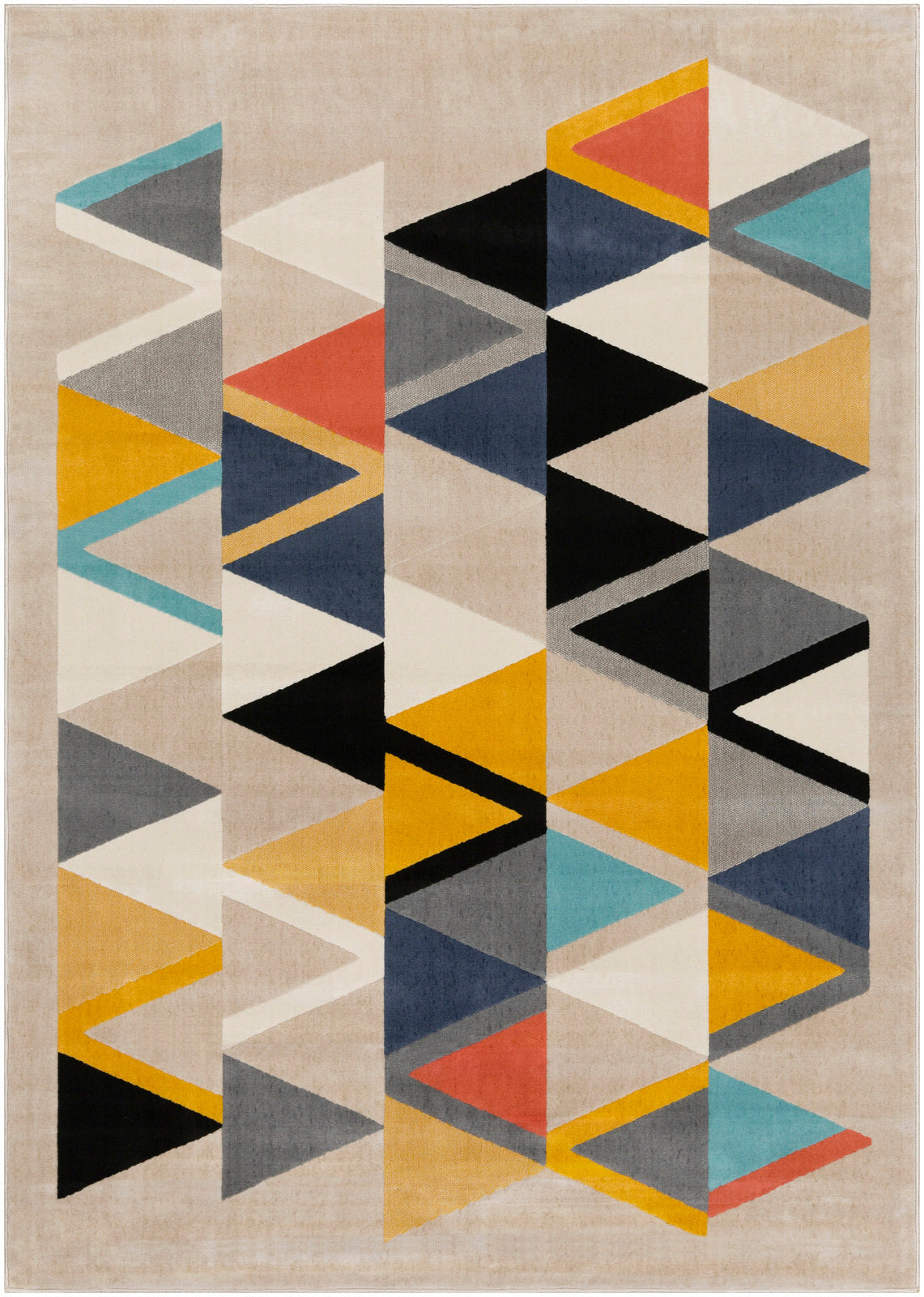 City Multicour Modern Geometric Rug