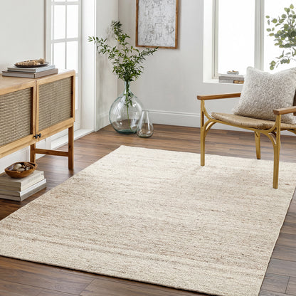 Derby Cottage Beige Modern Wool Rug