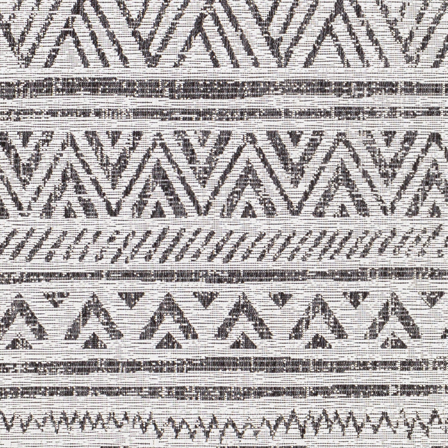 Eagean Black and Cream Geometric Rug