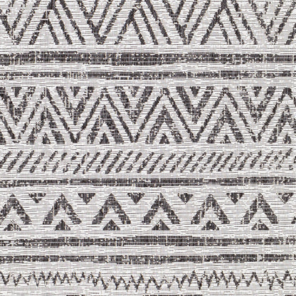 Eagean Black and Cream Geometric Rug
