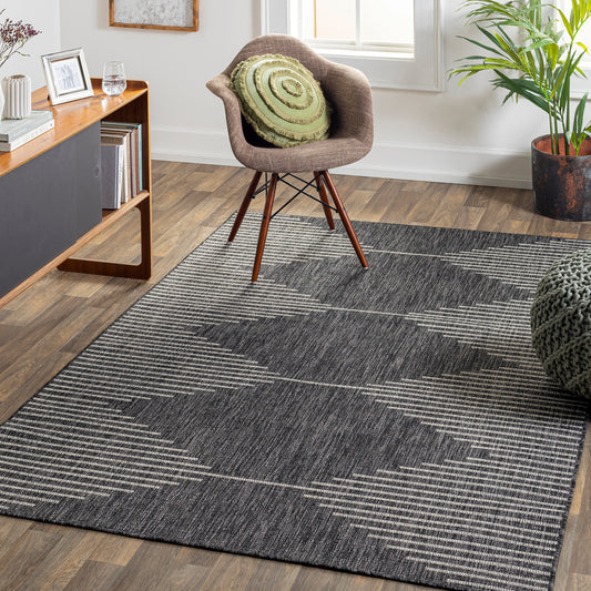 Eagean Global Charcoal Modern Global Rug