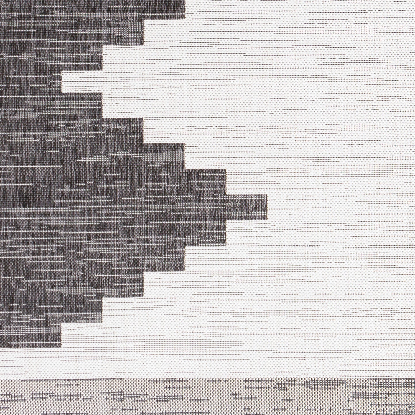 Eagean Cream and  Charcoal Modern Global Rug