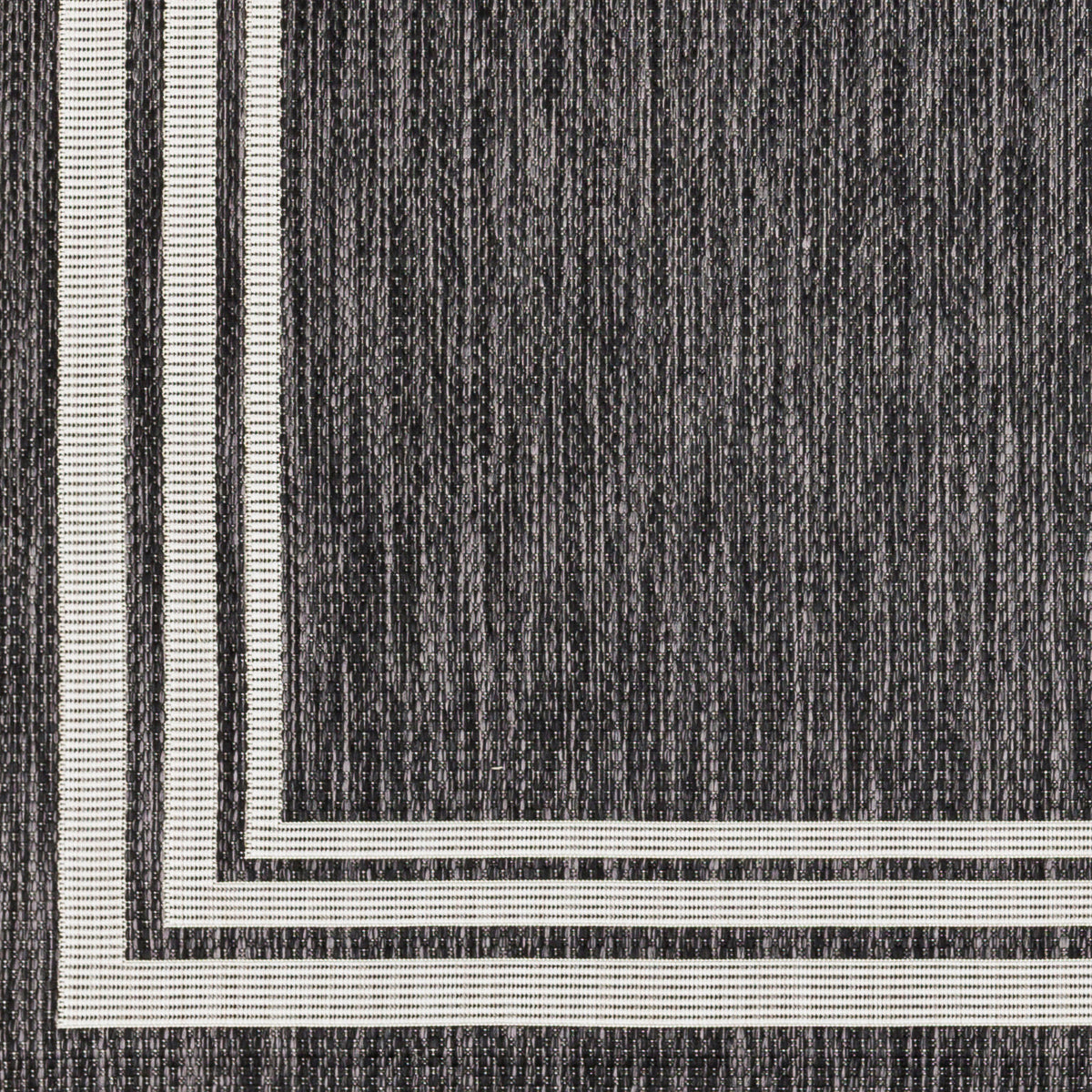 Eagean Charcoal and  Cream Modern Global Rug
